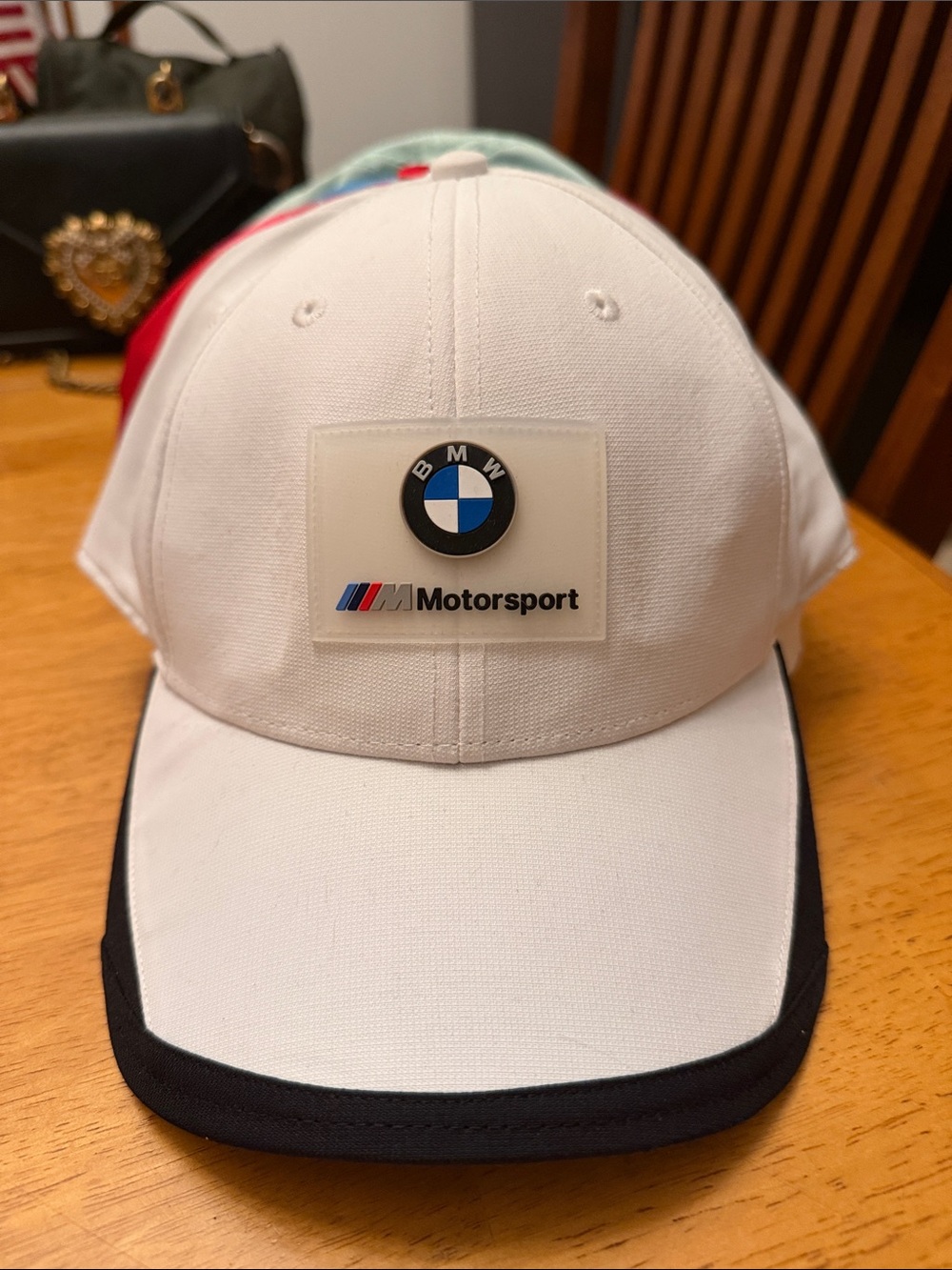 BMW Motorsport White and Black Baseball Cap
